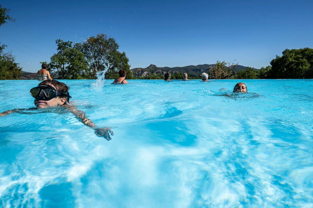 Charmant camping Familiale 3 Etoiles vue 360 plage piscine à débordement empl XXL Labeaume Extérieur photo