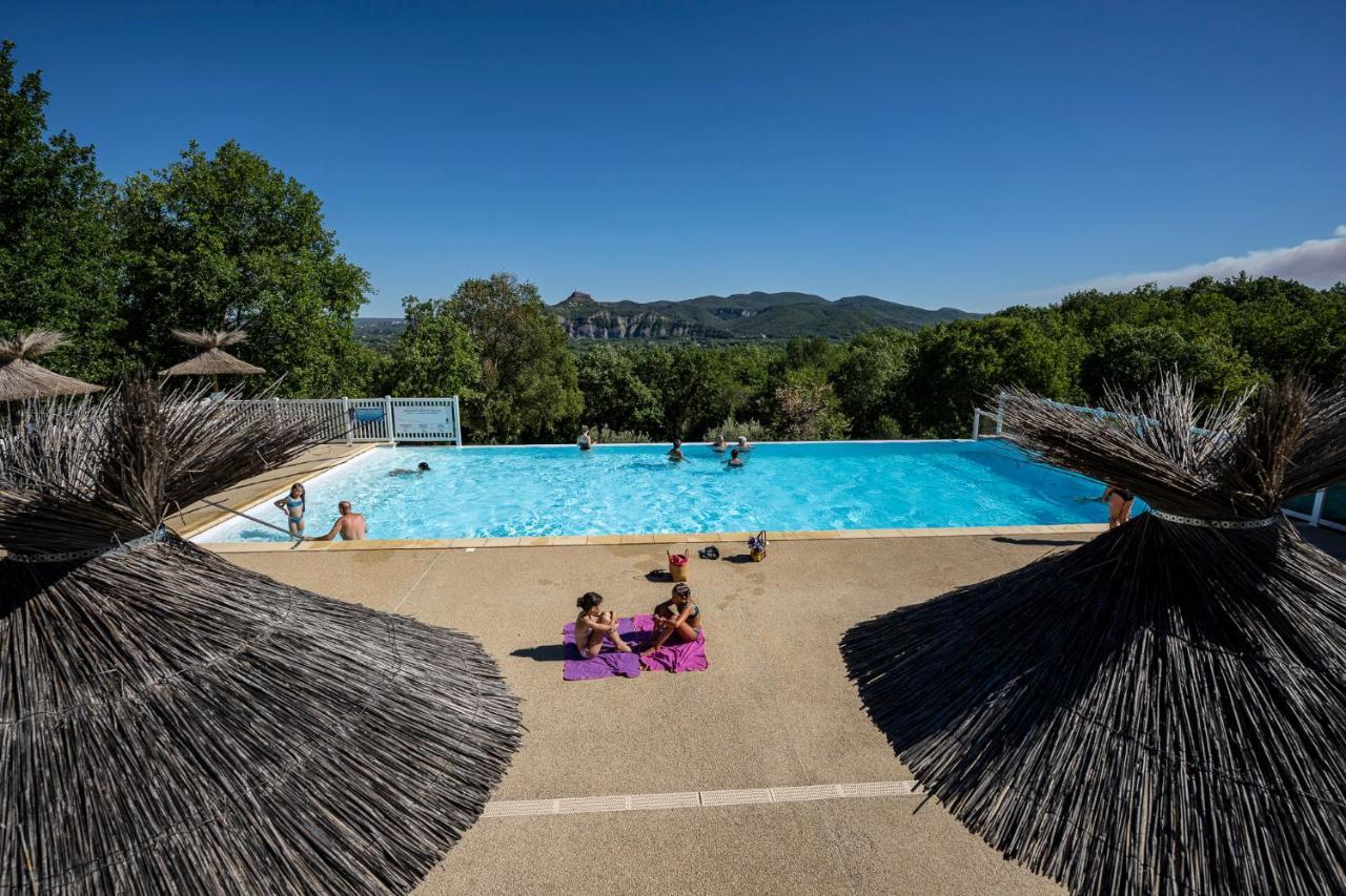 Charmant camping Familiale 3 Etoiles vue 360 plage piscine à débordement empl XXL Labeaume Extérieur photo