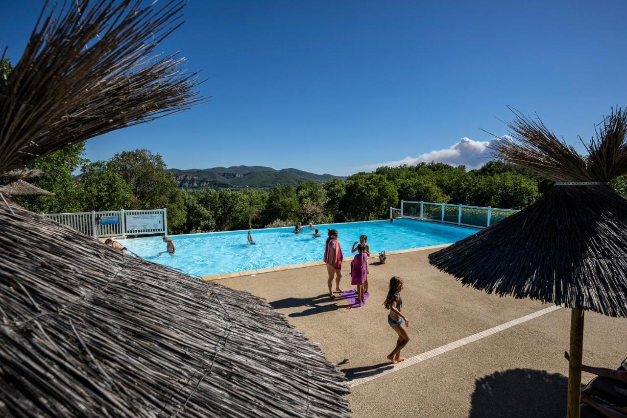 Charmant camping Familiale 3 Etoiles vue 360 plage piscine à débordement empl XXL Labeaume Extérieur photo
