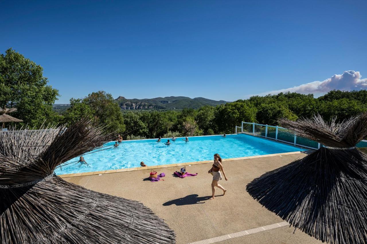 Charmant camping Familiale 3 Etoiles vue 360 plage piscine à débordement empl XXL Labeaume Extérieur photo